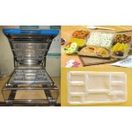 Combo offer on 8 Box Thali Sealing Machine with 800 Pcs Thali with  4 kg film roll